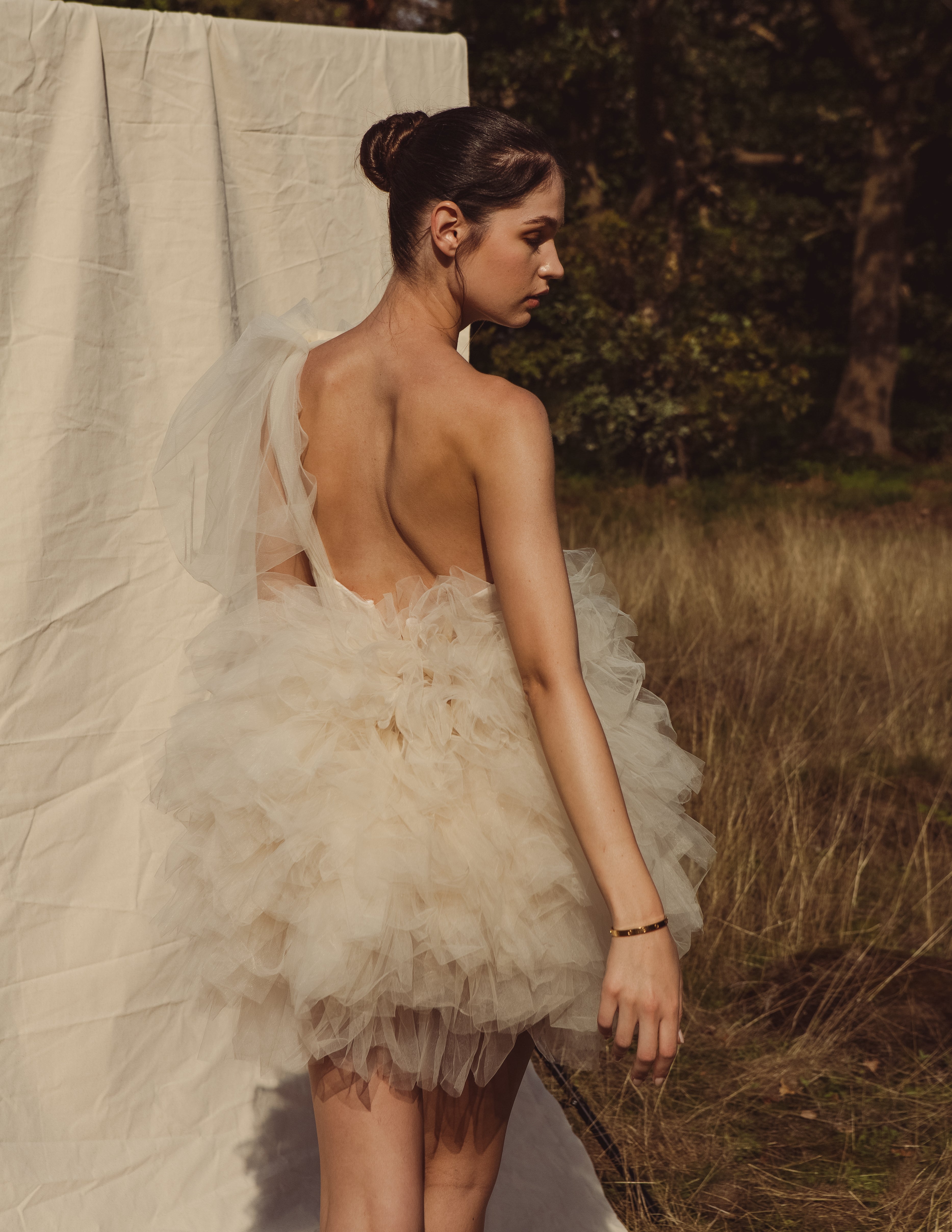 Scarlette one shoulder short dress.
